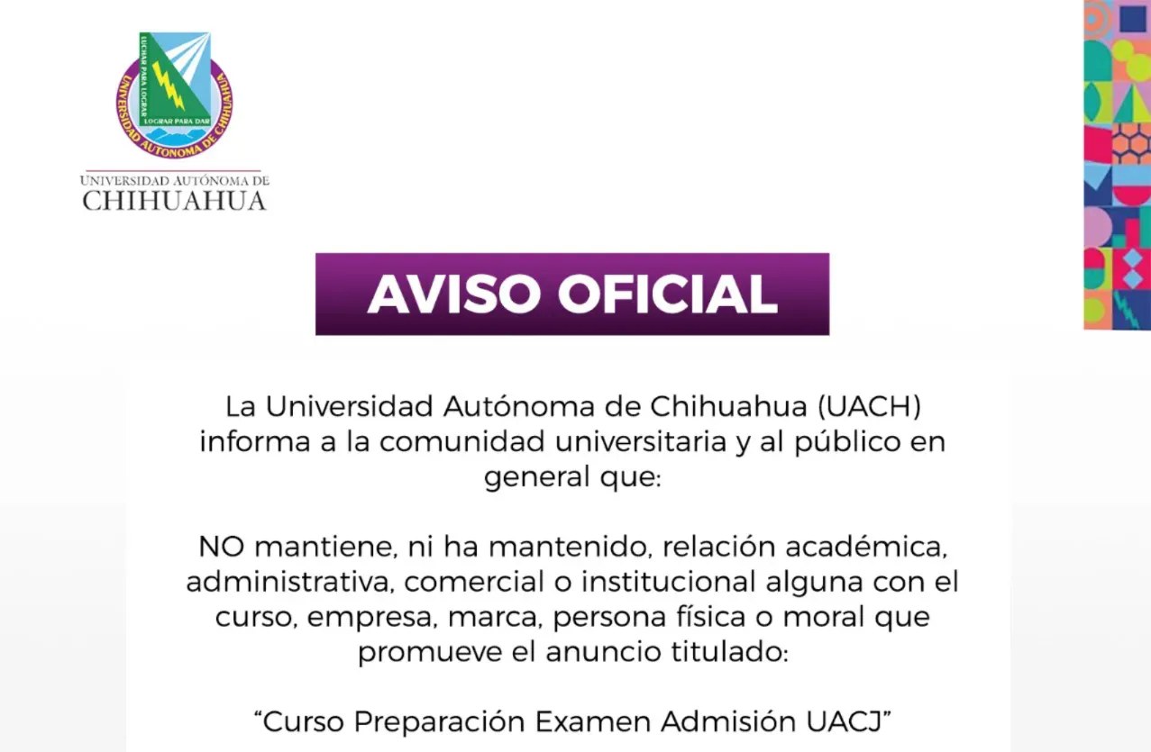 UACHO NO AVALA CURSO