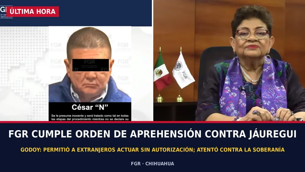 ORDEN APREHENSION FGR A JAUREGUI