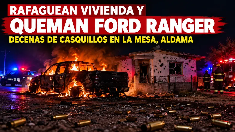 CASA CAMIONETA RAFAGUEADA ALDAMA