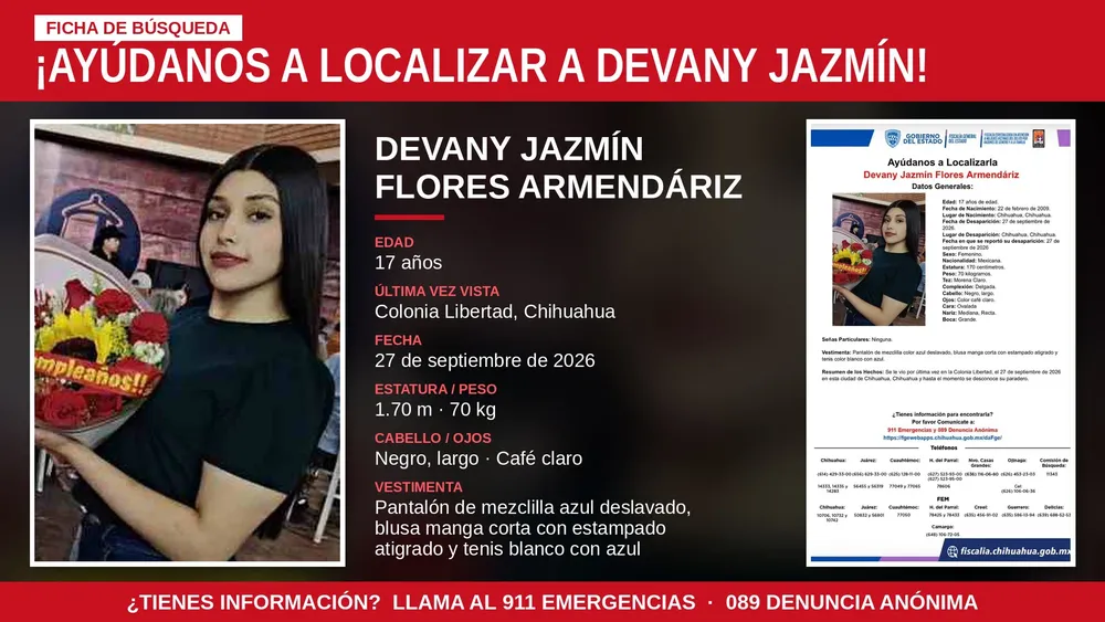 DEVANY JAZMIN AYUDANOS LOCALIZARLA